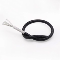 0.3mm²-6mm² High Temp 250℃ Braided Fiber Glass Silicone Wire Tinned Copper Cable