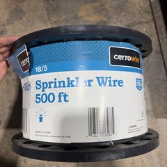 500 Ft. 18/5 Black Solid Copper Sprinkler Wire
