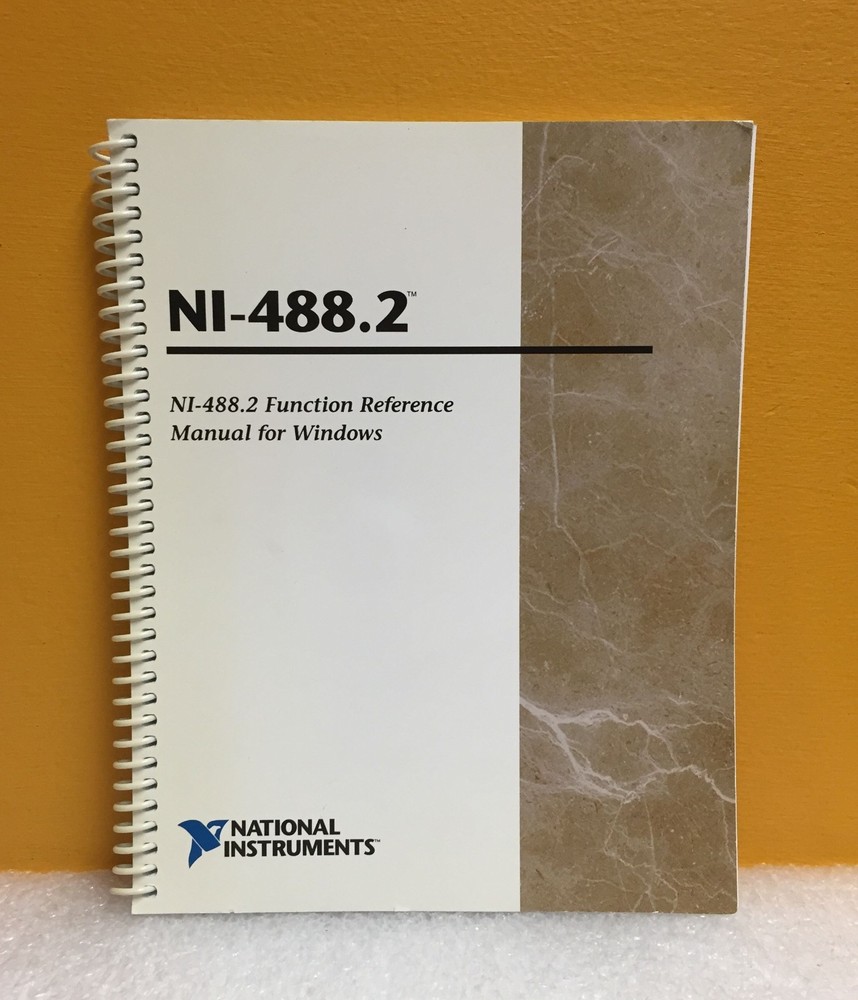 National Instruments 321038G-01 NI-488.2M Function Reference Manual for Windows
