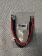 6 AWG Battery Cable Set 11.8″ M8 Ring Terminal Pure Copper Marine Car RV Boat