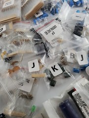 HUGE NEW 1200+ Capacitors, Resistors, etc. Electronic Components Lot