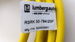 Lumberg Automation RSRK 50-794/20F Cordset 20Ft 5Pin Male 5Pin Female Ends St/St