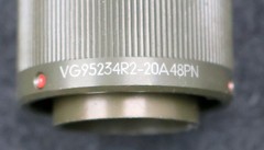 Cannon Itt 19 Pin Connector VG95234 R2-20A-48PN 4820-12-163-9431 Unused