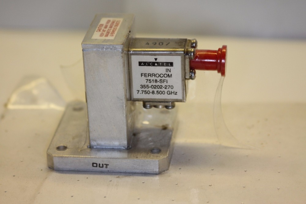 ALCATEL 7.750 – 8.500 GHz FERROCOM ISOLATOR 7518-SFI