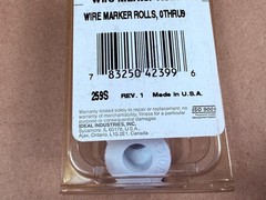 NOS IDEAL 0-9 WIRE MARKER TAPE ROLLS STICKERS 42-399 INCLUDES 10 ROLLS – 0 to 9
