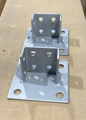 NEW B-LINE B281SQSS4, 6X6 STAINLESS POST BASE LOT OF 2