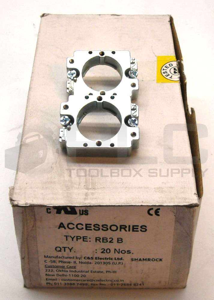 NEW BOX OF 20 SHAMROCK CONTROLS RB2 B MOUNTING COLLARS