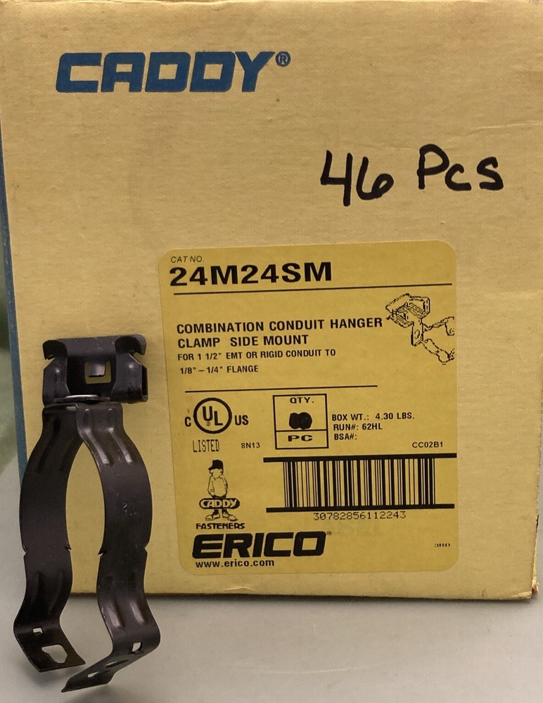 QTY 46 ERICO CADDY 24M24SM Combination Conduit Hanger