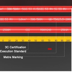 RV Single Core Flexible Wire Pure Copper Cores PVC Electrical Cable 0.3mm²~4mm²