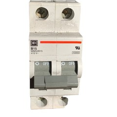Cutler Hammer B15 WMS2B15 2 Pole Circuit Breaker 415V