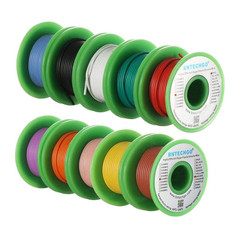 BNTECHGO 22 Gauge Silicone Wire Kit 10 Color Each 30 Ft Flexible 22 AWG Stranded