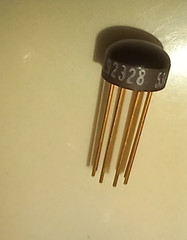 Vintage Fairchild RTL uL923 micrologic JK flip flop IC/NOS/8 pin Glob-top/Rare