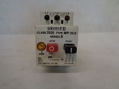 SQUARE D 2520-MP20.0 MANUAL STARTER 20-25 AMP