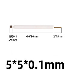 6x80mm Electrode PTFE Rod Purity 99.99% Pt Platinum Electrode Platinum Plates