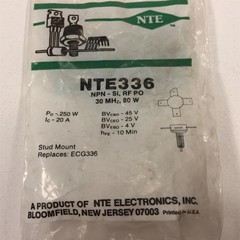 (1) NTE336 Silicon NPN Transistor RF Power Output