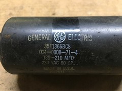 General Electric 35F1366BC8 014-0008-71-4 189-210 MFD 220 VAC Electric Capacitor