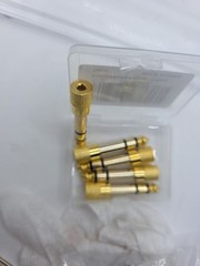 Gold 3.5mm Female to 6.5mm Male Stereo Jack Adapter x 5pcs. (L8)
