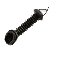 1X 25mm x 39mm Car Harness Wiring Door Tube Rubber Sleeve Dust-proof Oval Black