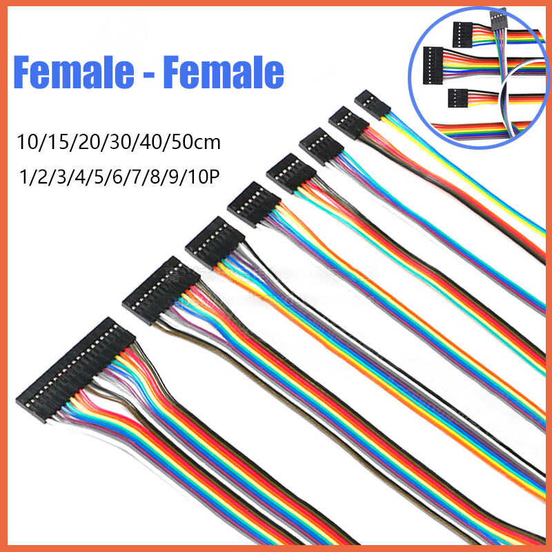 Dupont Cables Jump Wire F-F Jumper Breadboard Cable Lead 1 2 3 4 5 6 7 8 9 10 P