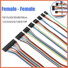 Dupont Cables Jump Wire F-F Jumper Breadboard Cable Lead 1 2 3 4 5 6 7 8 9 10 P