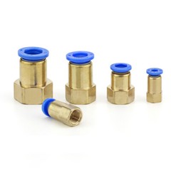 1Pcs Pneumatic Push In Fittings Air Hose Quick Connector to Thread Pipe Adapters