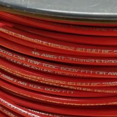 Coleman Cable 41102, 16(26/30)MTW Red Wire – NEW