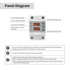 GEYA 80A Digital LED Display Voltage Current Power Protector Device 220V GPS8-13