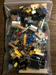 1 LB of ELECTRONIC PARTS COMPONENTS DIY ASSORTMENT ALL NEW NO PULLS SALE!