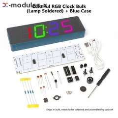4Digit DIY Electronic Clock Kit LED Digital Clock Time Temperature Date Display