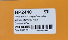 HP2440 PVM Solar Smart Charge Controller 12V/24V Auto 40A New Rv See Pics