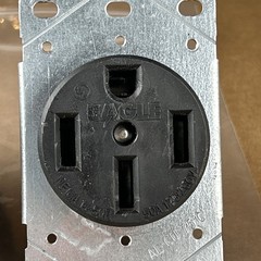 Lot of (2) NEMA, 14-50R, 50 Amp, 125/250V, 3-pole 4-Wire Receptacles