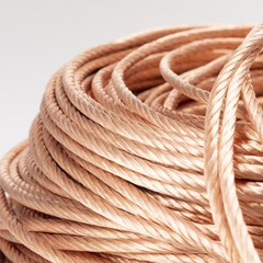 Copper/Tin Plated Round Twisted Wire Fabric Braided Cable Flex 2.5mm²-120mm²