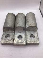 Lot Of 3 Hubbell VCEL-075-H1 1-Hole Compression Lug Terminal 500CU