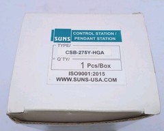 SUNS CSB-275Y UL Listed Yellow Start/Stop Pendant Control Station NEW