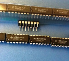 10x MC74HC14AN MOTOROLA 74HC14AN IC INVERTER HEX SCHMITT 14 PIN DIP
