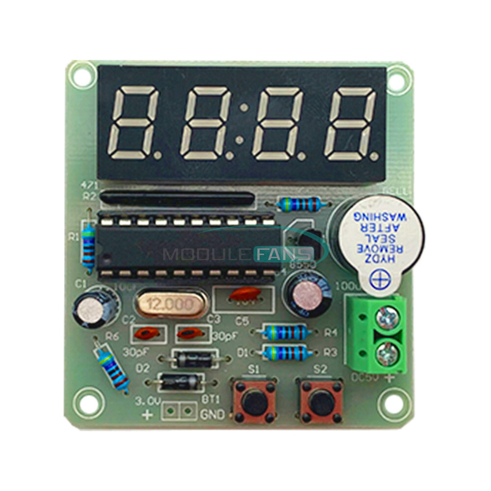 Digital 4-Bit Electronic Clock Electronic Production DIY Soldering Learning Kit