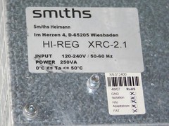 Smiths Heimann Detection HI-REG XRC-2.1 Power Supply Unit 120-240V 50/60Hz