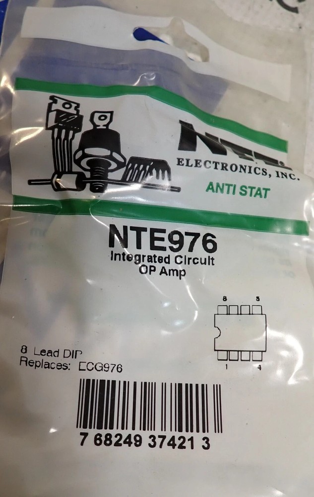 NTE976 “Original” 8P DIP IC .NOS . SET OF 2PCS.