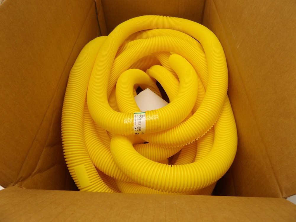 1 inch Split Wire Loom Flex Tubing Cable Conduit 50 foot Yellow