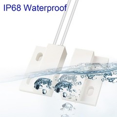 5PCS Recessed Wired Window Gate Contact Sensor Alarm Magnetic Color: White NC