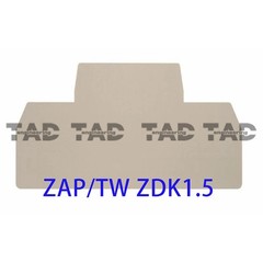 20pcs WEIDMULLER ZAP/TW ZDK1.5 1791160000 End Plate Dark Beige New