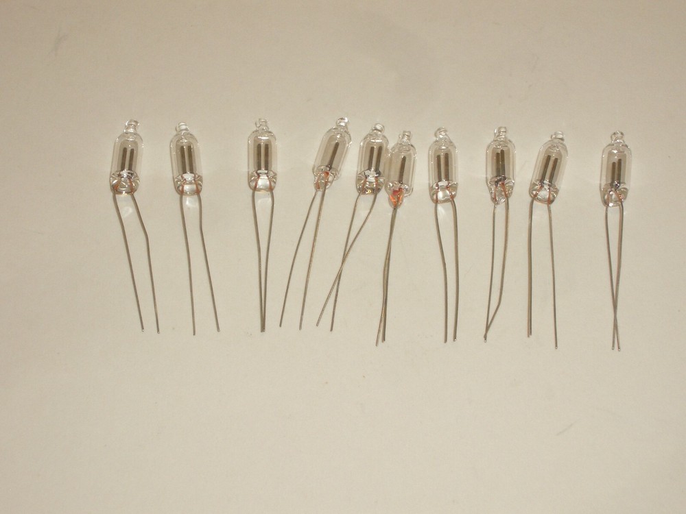 INDICATOR NEON LAMP TYPE NE2-H C2A 120VAC 0.23W GLOW BULB 10 PCS PKG