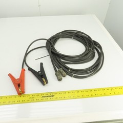 16 Awg 4 Conductor Test Cable With Alligator Clamp & Bendix 4 Pin Connector 30’L
