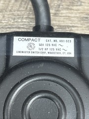 491-SC3 LINEMASTER – Compact Foot Switch, Electrical Single Pedal Momentary