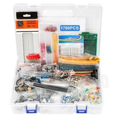 1780 Pcs DIY Electronics Kit w/ Resistors, LEDs, Transistors