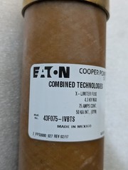 Eaton Cooper Power 43F075-IVBTS Current Limiting Fuse 75 Amp 4.3KV 50KA OEM