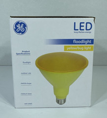 GE LED Flood Bulb, Yellow/ Bug Light Reflector, 8-Watts – 4 Pack