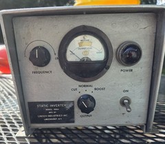 Static Inverter Model 0044 By Linden Industries Inc. Used Untested