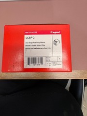 LEGRAND DUAL SINGLE POLE RELAY MODULE # LCSP-2