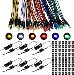 126 Pcs 12 Volt LED Lights Kit, 60 Pre Wired LED Light Emitting Plastic 3 mm